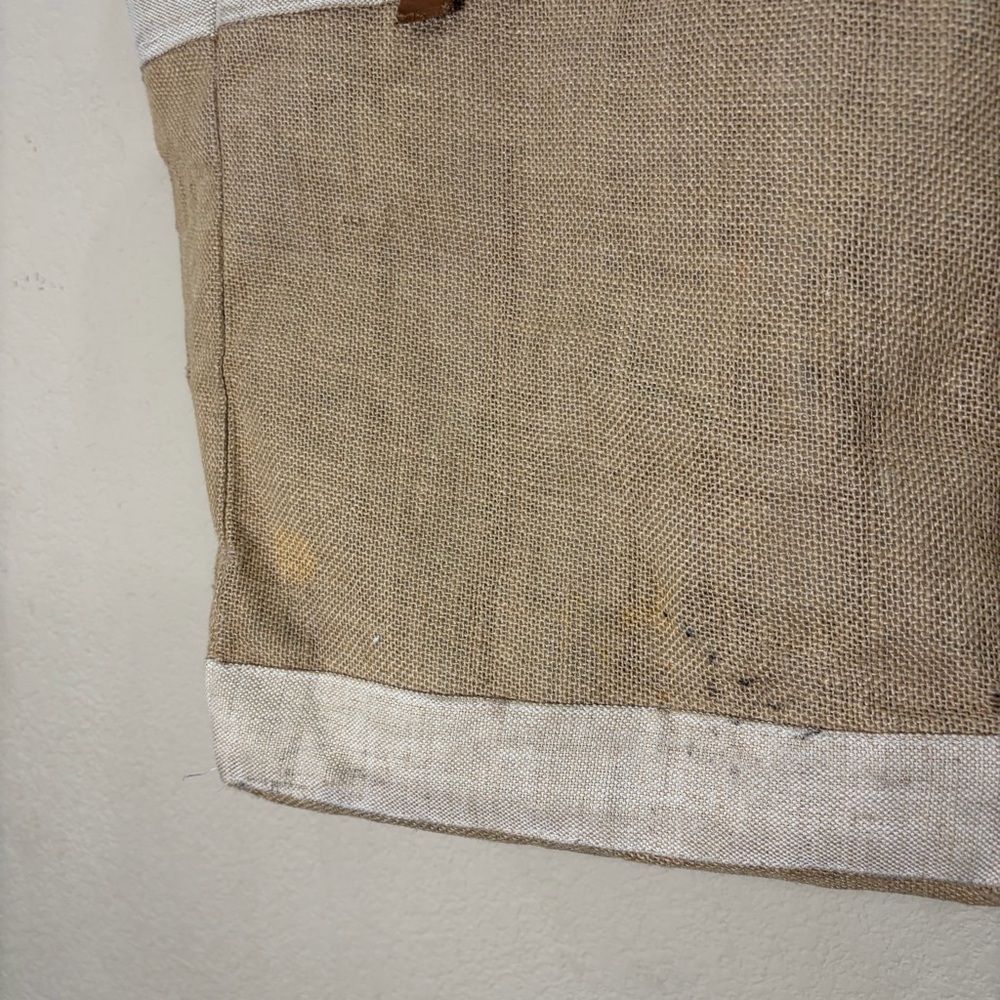 Apolis Global Citizen Burlap Market Tote Bag Santa Monica California USA Cottage - Picture 5 of 14